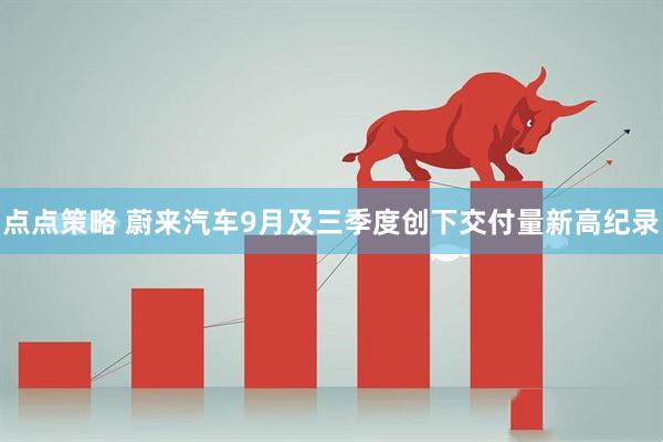点点策略 蔚来汽车9月及三季度创下交付量新高纪录