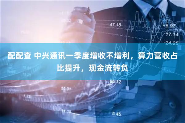 配配查 中兴通讯一季度增收不增利，算力营收占比提升，现金流转负